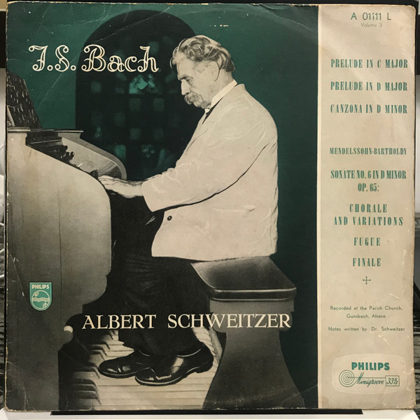Cover J. S. Bach*, Felix Mendelssohn-Bartholdy, Albert Schweitzer - Chorale Preludes (LP, Album, Mono) Schallplatten Ankauf