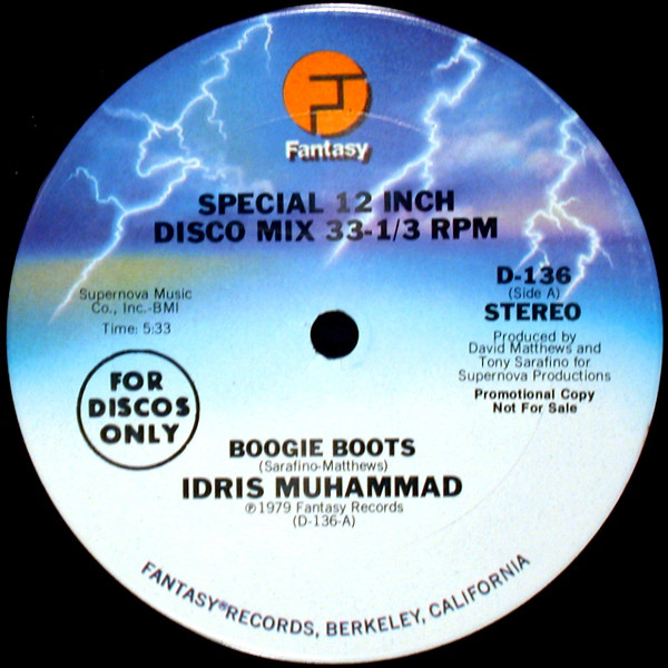 Cover Idris Muhammad - Boogie Boots / Foxhuntin' (12, Promo) Schallplatten Ankauf