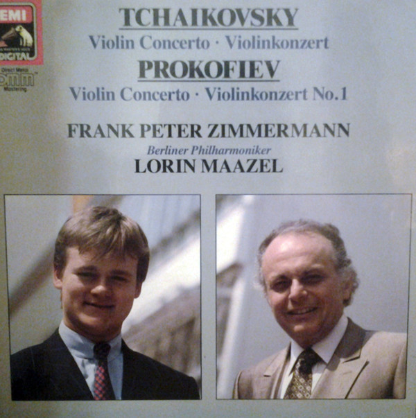 Cover Tchaikovsky*, Prokofiev*, Frank Peter Zimmermann, Berliner Philharmoniker, Lorin Maazel - Violin Concerto · Violinkonzert  / Violin Concerto · Violinkonzert No. 1 (LP, Album) Schallplatten Ankauf
