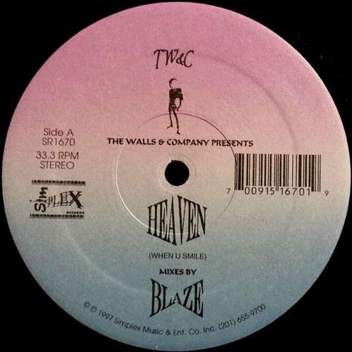 Cover The Walls & Company - Heaven (When U Smile) (12) Schallplatten Ankauf