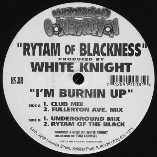 Cover Rytam Of Blackness - I'm Burnin Up (12) Schallplatten Ankauf