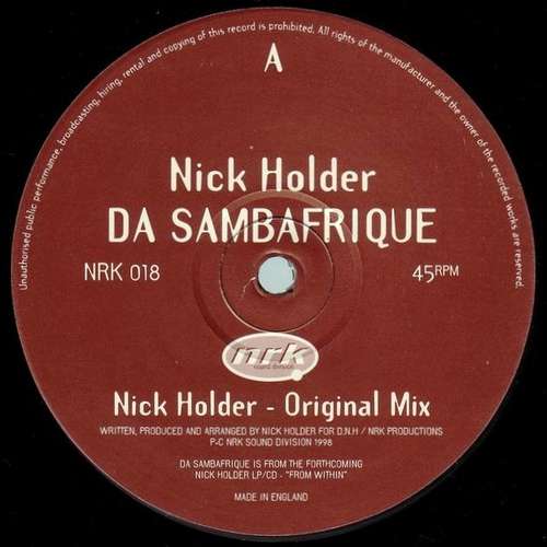 Cover Nick Holder - Da Sambafrique (12) Schallplatten Ankauf