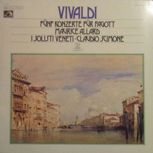 Cover Vivaldi*, Maurice Allard, I Solisti Veneti, Claudio Scimone - Fünf Konzerte Für Fagott (LP, Club) Schallplatten Ankauf