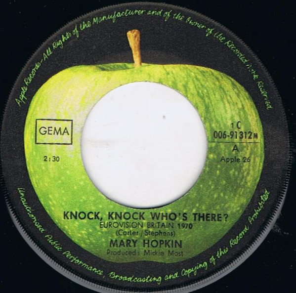 Bild Mary Hopkin - Knock, Knock Who's There? (7, Single) Schallplatten Ankauf