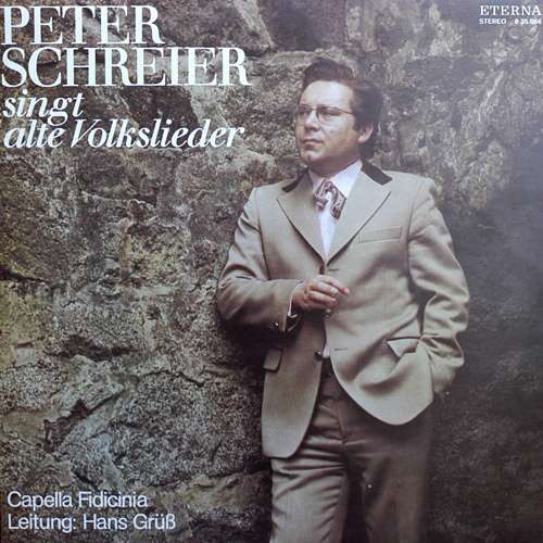 Cover Peter Schreier, Capella Fidicinia, Hans Grüß - Peter Schreier Singt Alte Volkslieder (LP) Schallplatten Ankauf
