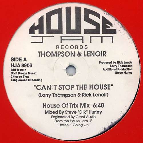 Bild Thompson & Lenoir - Can't Stop The House (12) Schallplatten Ankauf