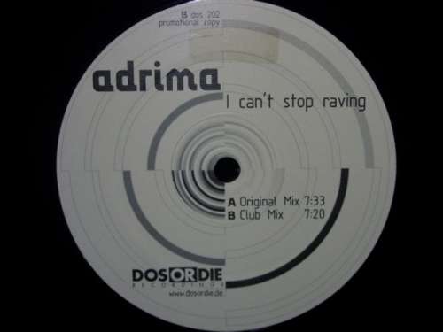 Cover Adrima - I Can't Stop Raving (12, Promo) Schallplatten Ankauf