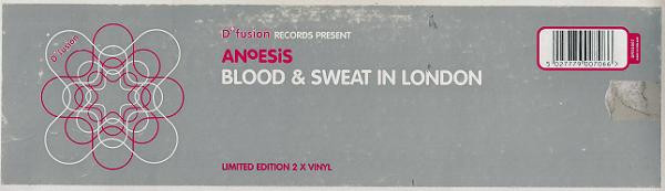 Cover Anoesis - Blood & Sweat In London (2x12, Ltd) Schallplatten Ankauf