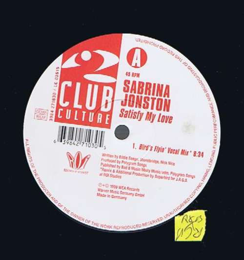 Cover Sabrina Jonston* - Satisfy My Love (Superbird Mixes) (12) Schallplatten Ankauf