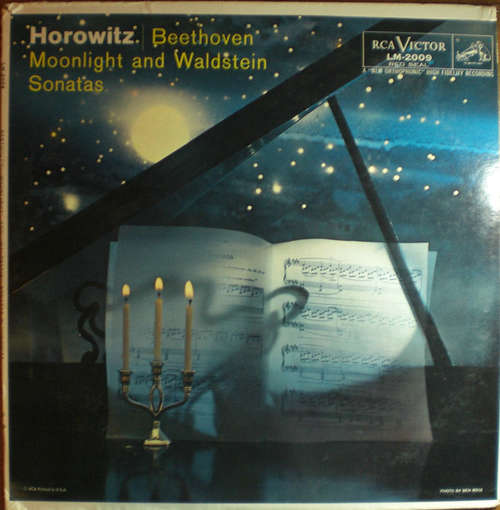 Cover Horowitz* | Beethoven* - Moonlight And Waldstein Sonatas (LP, Mono, RP) Schallplatten Ankauf