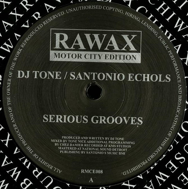 Cover DJ Tone / Santonio Echols - Serious Grooves (12, RE) Schallplatten Ankauf