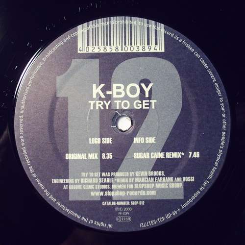 Cover K-Boy - Try To Get (12) Schallplatten Ankauf