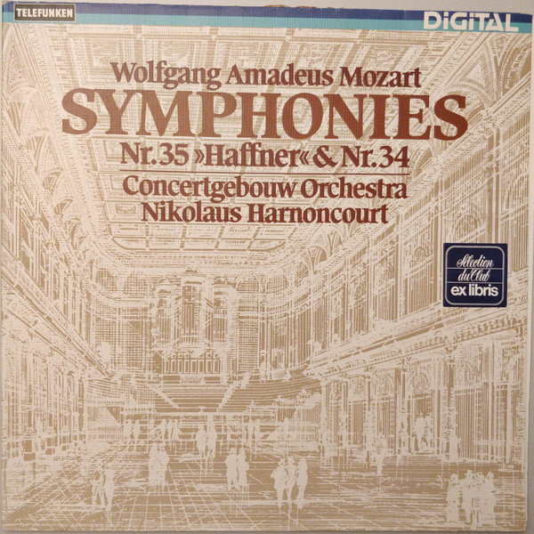 Cover Wolfgang Amadeus Mozart - Concertgebouw Orchestra*, Nikolaus Harnoncourt - Symphonies Nr.35 »Haffner« & Nr.34 (LP, Blu) Schallplatten Ankauf