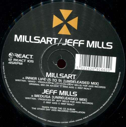 Cover Millsart / Jeff Mills - Inner Life / Medusa (12) Schallplatten Ankauf