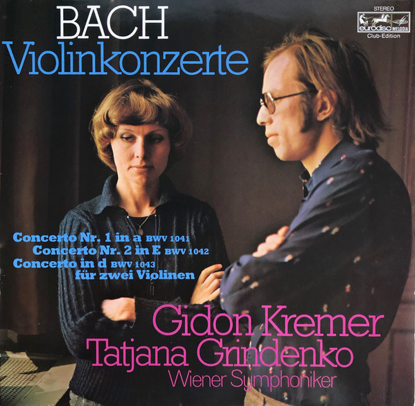 Cover Bach* - Gidon Kremer, Tatjana Grindenko*, Wiener Symphoniker - Violinkonzerte (LP, Club) Schallplatten Ankauf