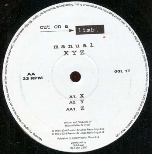 Cover Manual (2) - XYZ (12) Schallplatten Ankauf