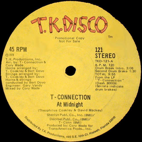 Cover T-Connection - At Midnight (12, Promo) Schallplatten Ankauf