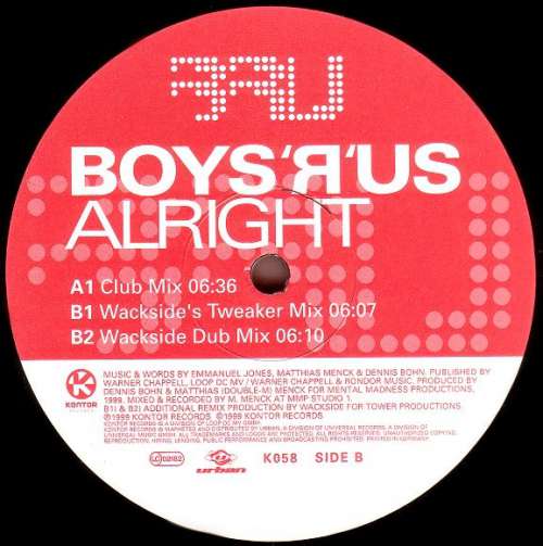Cover Boys-R-Us - Alright (12) Schallplatten Ankauf
