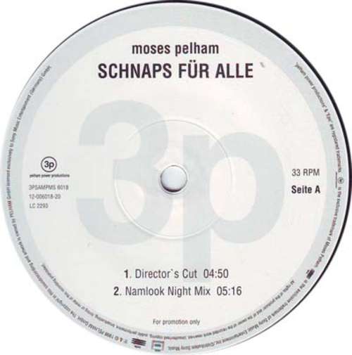 Cover Moses Pelham - Schnaps Für Alle (2x12, Promo) Schallplatten Ankauf