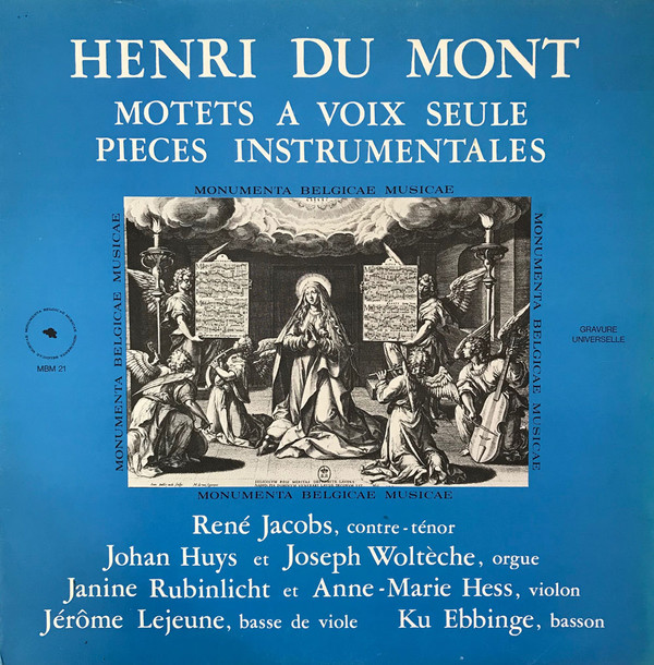 Cover Henry Dumont, René Jacobs - Motets A Voix Seule Pieces Instrumentales (LP) Schallplatten Ankauf