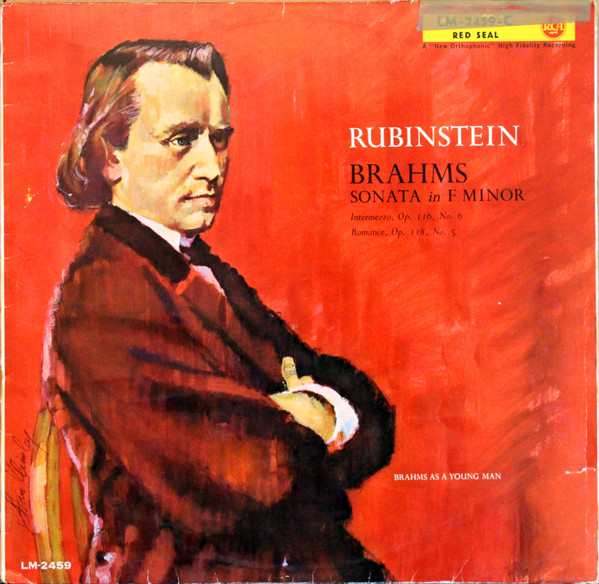 Cover Brahms* - Rubinstein* - Sonata In F Minor - Intermezzo, Op. 116, No. 6 / Romance, Op. 118, No. 5 (LP) Schallplatten Ankauf