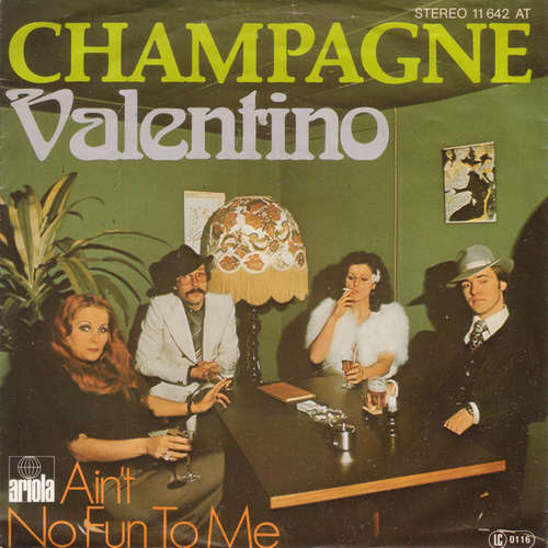 Cover Champagne (5) - Valentino (7, Single) Schallplatten Ankauf