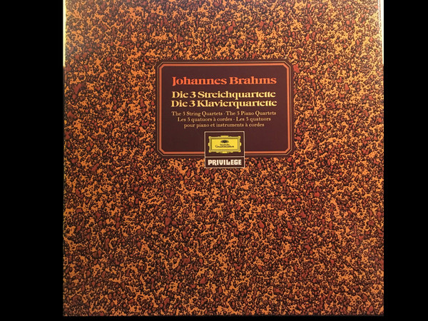 Cover Johannes Brahms - Die 3 Streichquartette / Die 3 Klavierquartette (4xLP + Box) Schallplatten Ankauf