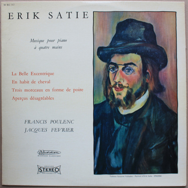 Cover Erik Satie – Francis Poulenc, Jacques Février - Musique Pour Piano À Quatre Mains (LP) Schallplatten Ankauf