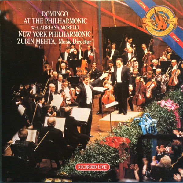 Cover Placido Domingo - Domingo At The Philharmonic With Adriana Morelli (LP) Schallplatten Ankauf