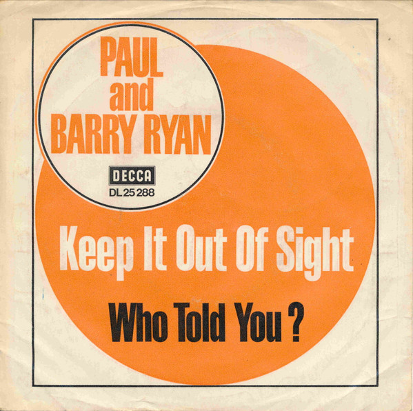 Bild Paul And Barry Ryan* - Keep It Out Of Sight (7, Single) Schallplatten Ankauf