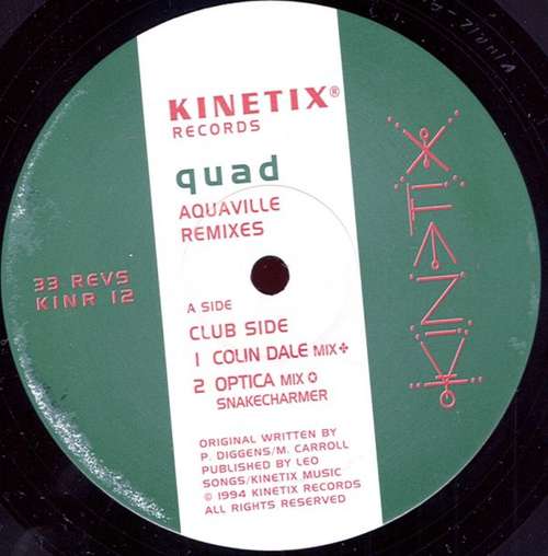 Cover Quad - Aquaville (Remixes) (12, EP) Schallplatten Ankauf