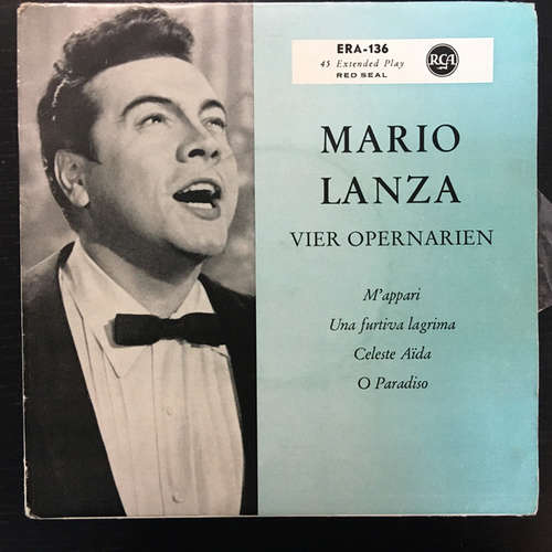 Cover Mario Lanza - Vier Opernarien (7, EP) Schallplatten Ankauf