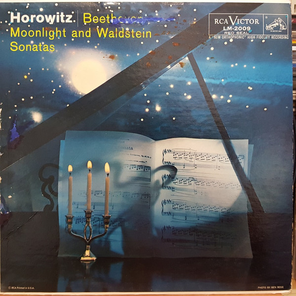 Cover Horowitz* - Beethoven Moonlight And Waldstein Sonatas (LP, Mono) Schallplatten Ankauf