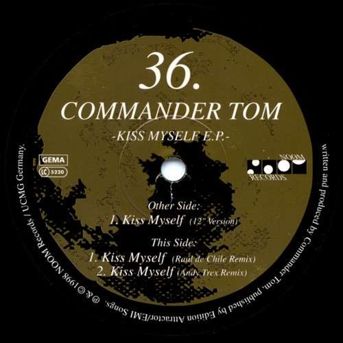 Cover Commander Tom - Kiss Myself E.P. (12, EP) Schallplatten Ankauf