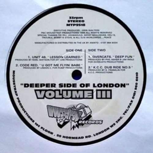 Cover Deeper Side Of London Volume III Schallplatten Ankauf