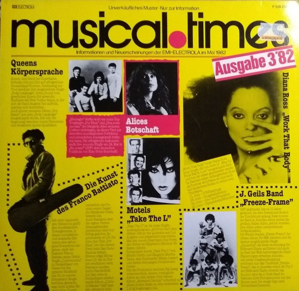 Cover Various - Musical Times • Ausgabe 3'82 (LP, Comp, Promo) Schallplatten Ankauf