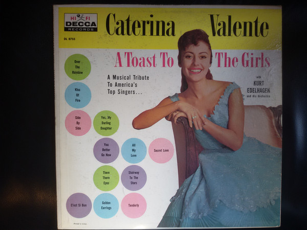 Cover Caterina Valente - A Toast To The Girls (LP, Album, Mono) Schallplatten Ankauf