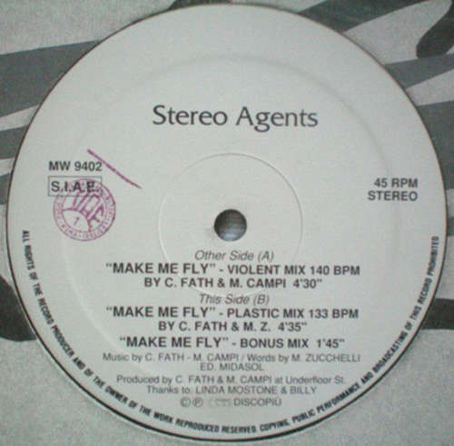 Cover Stereo Agents - Make Me Fly (12) Schallplatten Ankauf