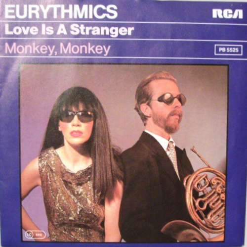 Cover Eurythmics - Love Is A Stranger (7, Single, Pur) Schallplatten Ankauf