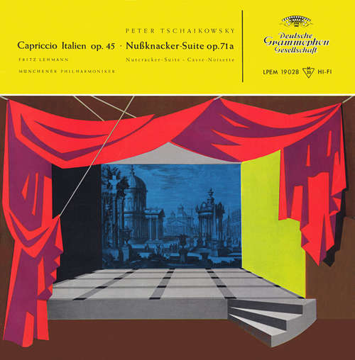 Cover Peter Tschaikowsky*, Fritz Lehmann, Münchener Philharmoniker* - Capriccio Italien  Op. 45 · Nußknacker-Suite Op.71a (LP, Mono, RE) Schallplatten Ankauf
