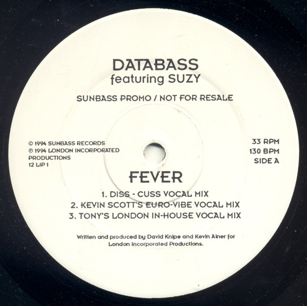Cover Databass (7) Featuring Suzy (19) - Fever (12, Promo, Whi) Schallplatten Ankauf
