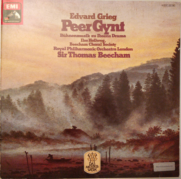 Cover Edvard Grieg, Ilse Hollweg, Beecham Choral Society*, Royal Philharmonic Orchestra London*, Sir Thomas Beecham - Peer Gynt (LP) Schallplatten Ankauf