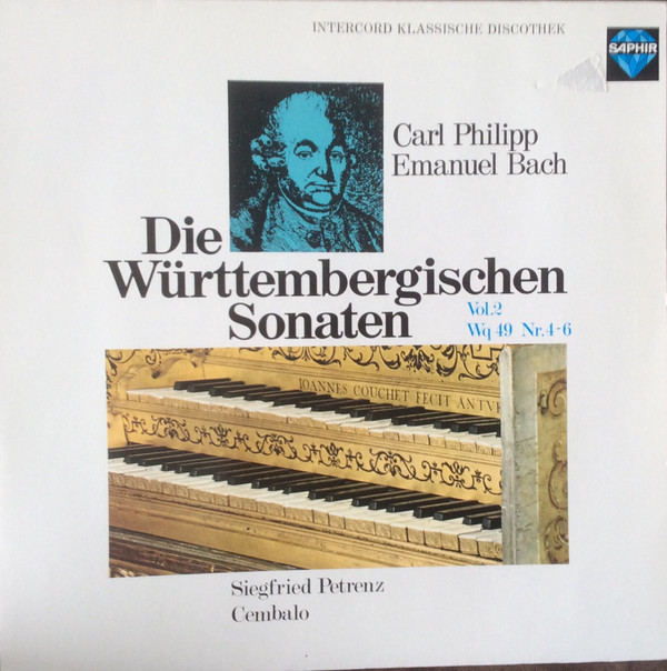 Cover Carl Philipp Emanuel Bach, Siegfried Petrenz - Württembergische Sonaten Vol.2 Wq 49 Nr. 4-6 (LP, Album) Schallplatten Ankauf