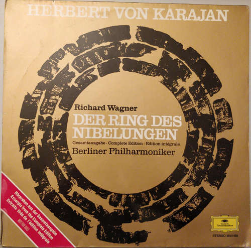Cover Herbert von Karajan, Richard Wagner, Berliner Philharmoniker - Der Ring Des Nibelungen (Hörproben Aus Der Gesamtausgabe) (LP, Promo) Schallplatten Ankauf