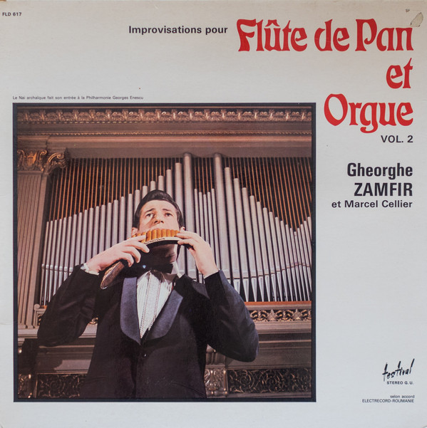 Cover Gheorghe Zamfir Et Marcel Cellier - Improvisations Pour Flûte De Pan Et Orgue Vol. 2 (LP, Album) Schallplatten Ankauf