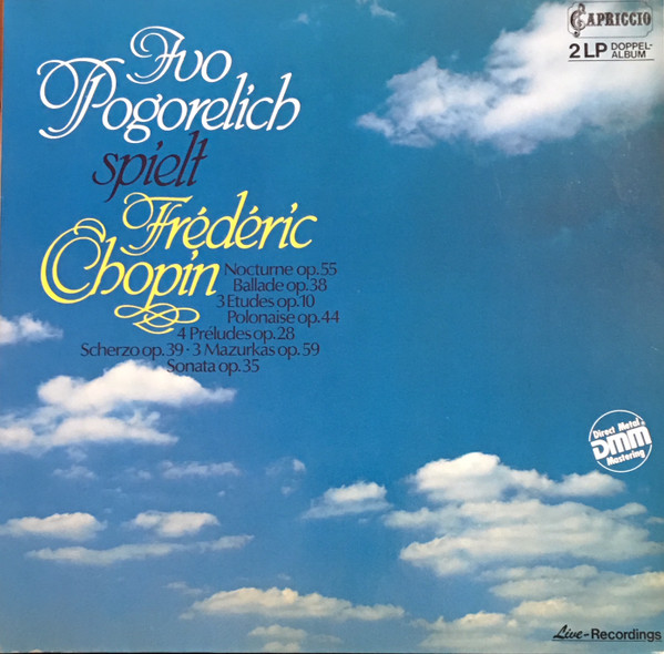 Cover Ivo Pogorelich Spielt Frédéric Chopin - Ivo Pogorelich Spielt Frédéric Chopin (2xLP) Schallplatten Ankauf