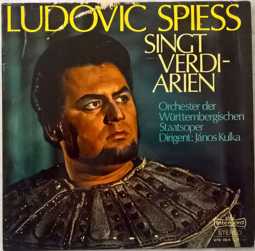 Bild Verdi*, Ludovic Spiess, Orchester der Württembergischen Staatsoper Dirigent: Janos Kulka - Singt Verdi-Arien (LP) Schallplatten Ankauf