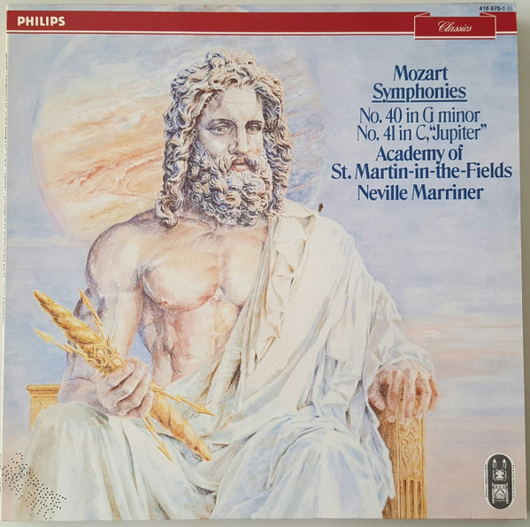 Cover Wolfgang Amadeus Mozart, The Academy Of St. Martin-in-the-Fields, Sir Neville Marriner - Symphonies No. 40 In G Minor, No. 41 In C Jupiter (LP) Schallplatten Ankauf