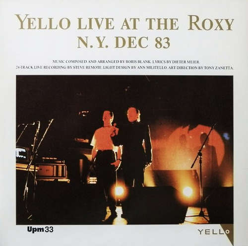 Cover Yello - Live At The Roxy N.Y. Dec 83 (12, S/Sided, Spa) Schallplatten Ankauf
