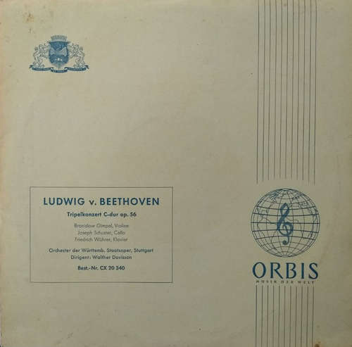 Bild Ludwig van Beethoven, Orchester der Württembergischen Staatsoper, Walter Davisson - Tripelkonzert C-dur op. 56 (10) Schallplatten Ankauf
